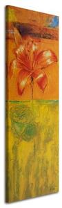 Obraz na plátně Akrylová květina Lily - 50x150 cm
