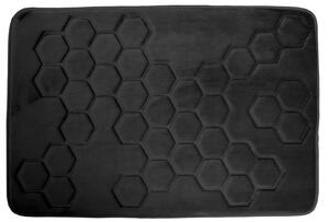 Hyggli Honey koupelnová podložka 90x60 cm obdélníkový černá 70-088