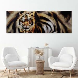 Obraz na plátně Tygr Příroda Zvířata - 150x50 cm