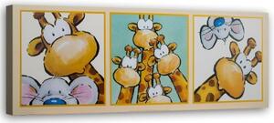 Obraz na plátně Žirafí myš - 150x50 cm
