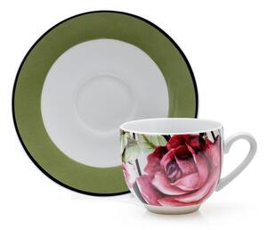 Sada porcelánových šálků s podšálky ROSELINE 100 ml 6 ks
