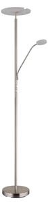 Globo 59093N - LED Stm Stojací lampa STANFORD 28W/230V + 5W 3000K matný chrom
