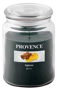 Svíčka ve skle s víčkem KOŘENÍ 510 g