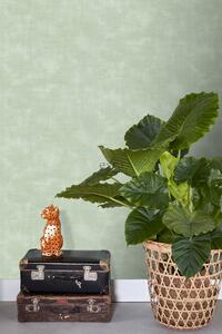Zelená vliesová tapeta na zeď, štuk, 139018, Vintage Flowers, Esta Home