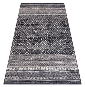 Makro Abra Kusový koberec vlněný ANGEL 7886 / 52055 Romby Etno šedý béžový Rozměr: 120x170 cm