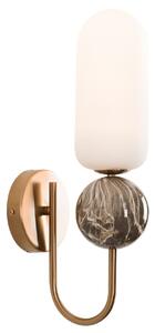 MaxLight Nova nástěnné svítidlo 1x7 W bílá-zlatá W0380