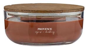 Svíčka WOODEN s dřevěným knotem, Doutníky a whisky 240 g