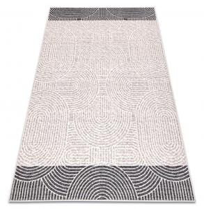 Makro Abra Kusový koberec vlněný ANGEL 7901 / 52022 Geometrický béžový šedý Rozměr: 80x150 cm