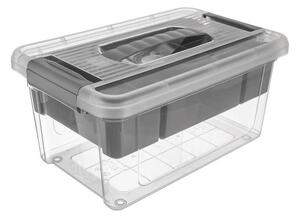 Úložný box s víkem a vyjímatelným vkladem 9 l