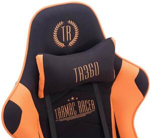 Závodní kancelářská židle Amanda černá/oranžová