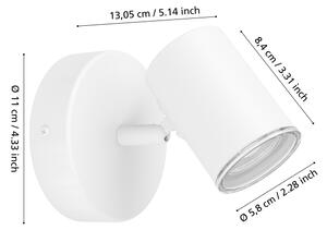Eglo 901961 - Koupelnové nástěnné bod. svítidlo CONSUMA 1xGU10/5W/230V IP44 bílá