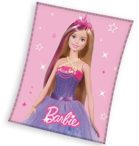 Fleecová dětská deka BARBIE Princezna 150 x 200 cm