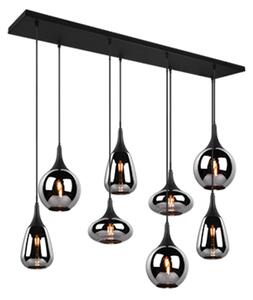TRIO 317000832 LUMINA závěsné svítidlo 8xE14 černá matná, chrom