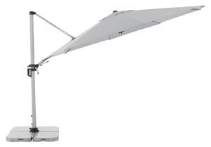 Výkyvný zahradní slunečník s boční tyčí Doppler ACTIVE 370 cm, světle šedá DP446251827