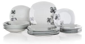 Porcelánová sada talířů FLOREA 18 ks