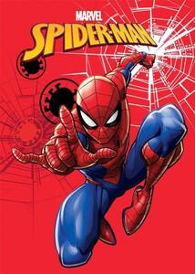 Fleece deka Spiderman red Polyester, 100/140 cm
