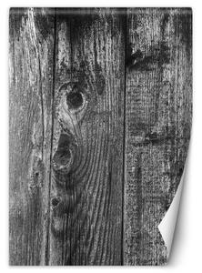 Fototapeta, Černobílé dřevěné desky - 100x140 cm