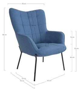Modrá židle Inia