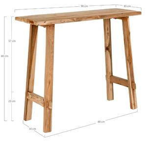 Přírodní konzolový stolek Inge