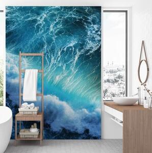Fototapeta, Bouřlivé modré moře - 100x140 cm