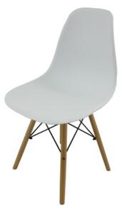 Jídelní židle Molly (bílá + přírodní). 1071406
