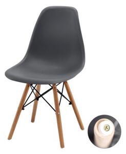 Jídelní židle Molly (šedá + přírodní). 1071408