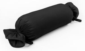 Biante Sametový polštář válec bonbon Velvet Premium SVP-014 Černozelený 15x40 cm
