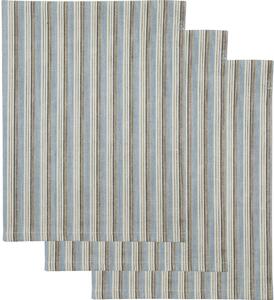 Bavlněná utěrka Cook Blue/Sand – set 3 ks