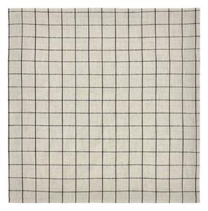 Bavlněný ubrus Join Black/Off-white 150 × 150 cm