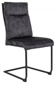 Konzolová židle COMFORT II S RUKOJETÍ šedá samet Nábytek | Jídelní prostory | Jídelní židle | Všechny jídelní židle
