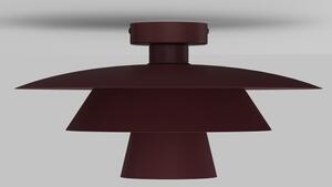 Stropní svítidlo PLATO 1xE27/15W/230V pr. 32 cm burgundy