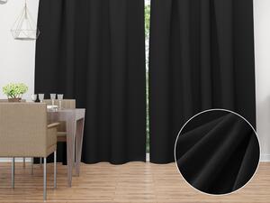 Biante Sametový závěs Velvet Premium SVP-014 Černozelený - šířka 270 cm 270x240 cm