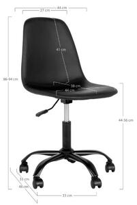 Černá kancelářská židle Lapa