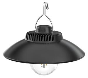 Pronett 1364 Závěsná LED lampa na zahradu 1200mAh, IP44, černá