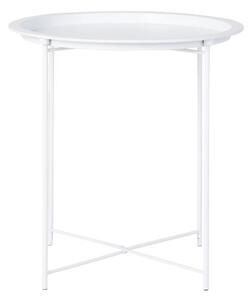 Bílý boční stolek Idina