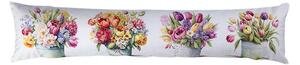 Polštář proti průvanu KVĚTINY V TRUHLÍKU 20 x 90 cm