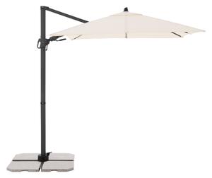 Derby DX, zahradní slunečník s boční nohou, 210x210 cm, béžová