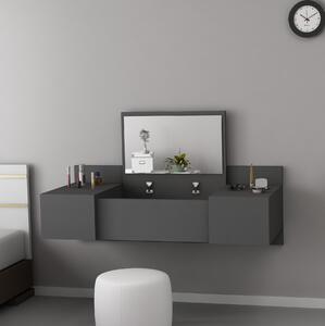 Toaletní stolek Zain (antracit). Akce -20%