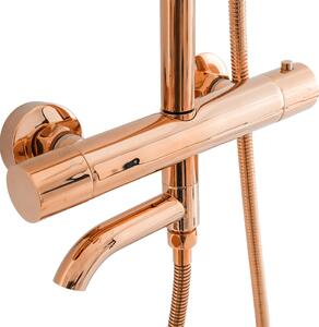Rea - Sprchový set s termostatem Lungo - růžově zlatá
