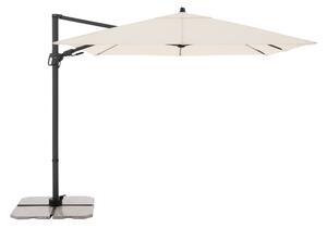 Derby DX, zahradní slunečník s boční nohou, 280x280 cm, béžová