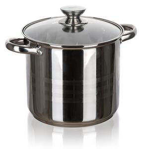 Hrnec nerezový se skleněnou poklicí Living 5,6 l