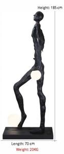 Immax 08805XL - Stojací lampa SILUETTE 3xE27/60W/230V 185 cm Aura