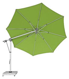 Doppler EXPERT, zahradní slunečník s boční tyčí, 350 cm, zelená