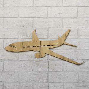 DUBLEZ | Dřevěná nálepka na stěnu - Letadlo