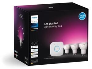 Základní sada Philips Hue WACA 3xGU10/4,2W/230V 2200-6500K + Hue bridge
