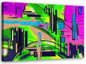 Obraz na plátně Abstraktní barevné - 60x40 cm