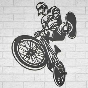 DUBLEZ | Dřevěný obraz na zeď - Street cyklista