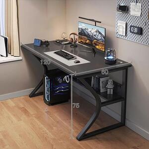 Herní stůl kvalitní psací stůl černý 120x60x75 cm OTC-B1