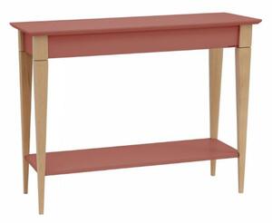 Konzolový stolek MIMO s policí 105x35cm růžový