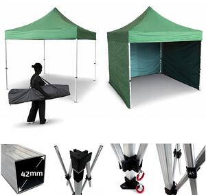 Nůžkový párty stan RedX® LITE 3x3 m (Kvalitní, extrémně lehký a cenově dostupný párty stan 3x3 m pro domácí a hobby použití)